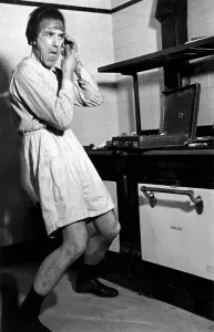 Grooming Prints: An actor having a shave before performing a Shakespeare play at a theatre April