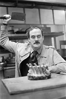 Humourous Prints: Actor John Cleese, pictured at The Midland hotel in Birmingham, The Midlands, England