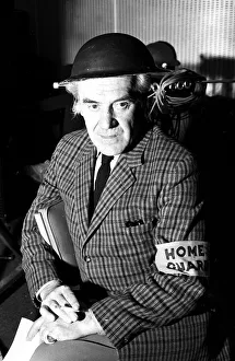 Actor John Le Mesurier seen here at the EMI recording studios to record