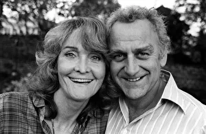 Screen Prints: Actor John Thaw at home with wife Sheila Hancock, May 1981