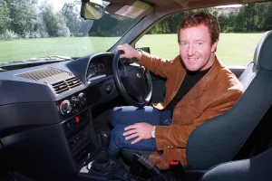 Actor Jonathan Watson September 1997 after testing ALFA ROMEO 145
