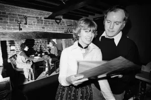 Business Prints: Actor Kenneth Cope with his wife Renny in their restaurant called Marthas Kitchen