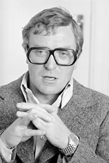 Actor Michael Caine seen here during an interview with the Reveille newspaper during