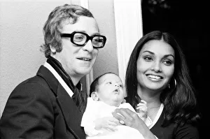 Actor Michael Caine and his wife Shakira hold a photocall at the White Elephant