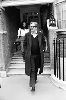 Actor Michael Caine with his wife Shakira makes a 20 minute visit to Elizabeth Taylor