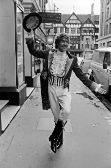 Actor Michael Crawford in character for the musical hit Barnum. 22nd May 1981