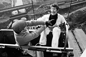 Stuntman Prints: Actor Michael Crawford filming scenes for the BBC series Some Mothers Do