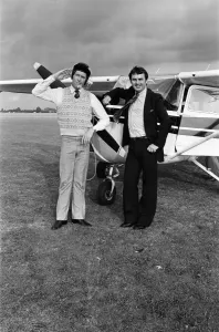 00612 Prints: Actor Michael Crawford pictured during filming of the BBC comedy series