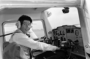 Actor Michael Crawford pictured during filming of the BBC comedy series