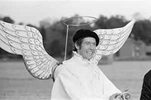 Actor Michael Crawford pictured during filming of a Christmas special of the BBC