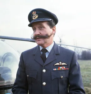 Actor Patrick McNee as John Steed on the set of The Avengers