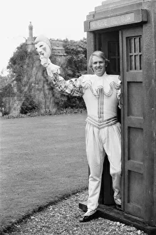 Actor Peter Davison as the 5th Doctor Who seen here at Buckhurst House, Withyham
