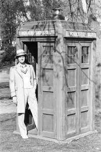 One Mid Adult Man Only Prints: Actor Peter Davison seen here during his first a press conference as the 5th Doctor Who