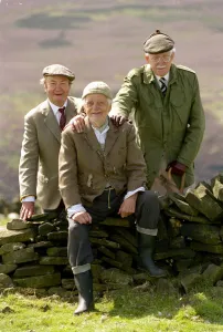 Actor Peter Sallis who plays Norman Clegg (left) in the BBC situation comedy series Last