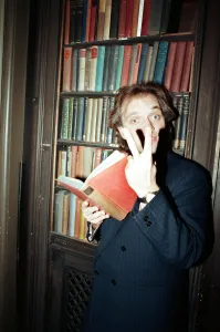Actor Rik Mayall, at a press call for The New Statesman television programme