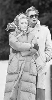 Location Prints: Actor Robert Mitchum seen here during filming at the Madingley US war cemetery near