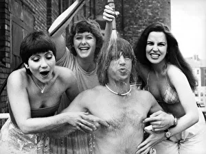 Actor Robin Askwith appearing in the play Casanovas Last Stand