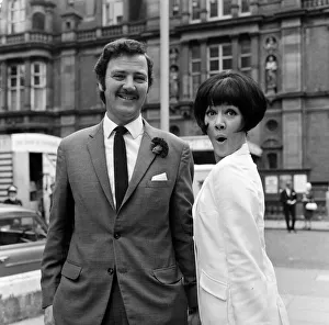 Landscape Prints: When actor Robin Hunter was married today at Caxton Hall his actress bride Amanda Barrie