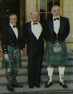 Actor Sean Connery at Gleneagles Hotel with Jackie Stewart