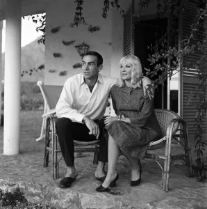 Actor Sean Connery and his new wife, actress Diane Cilento