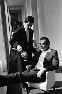 Actor Sean Connery at Victoria Embankment Gardens before heading to Las Vegas to shoot