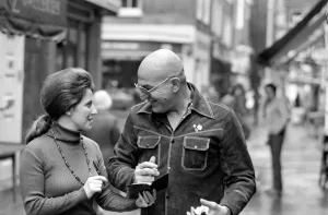 Autograph Prints: Actor: Telly Savalas (Kojack the Brooklyn cop on T. V. ) is in London for a few days to