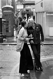 Actor: Telly Savalas (Kojack the Brooklyn cop on T. V. ) is in London for a few days to