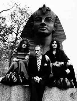 Monument Prints: Actor Vincent Price as Dr Phibes with actresses Fiona Lewis