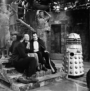 Actor William Hartnell - the first Doctor - pictured during rehearsals at Television