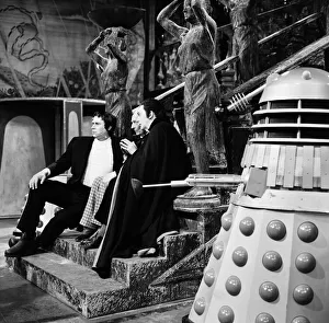 Actor William Hartnell - the first Doctor - pictured during rehearsals at Television
