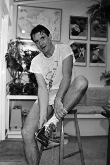 Actor and writer Michael Palin at home. 7th November 1984