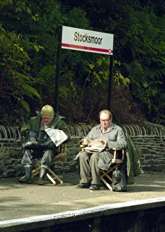 Stations Prints: Actors in the BBC situation comedy series Last of the Summer Wine Bill Owen who plays