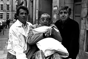 00481 Prints: Actors David Ross, Ben Warriss and Peter Baldwin outside the Theatre Royal