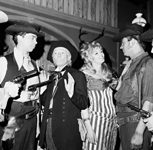 Wild West Prints: Actors rehearse for new BBC Dr Who Story - The Gunfighters - at BBC Television Centre