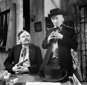 Actors rehearse for new Dr Who Story - The Gunfighters - at BBC Television Centre London