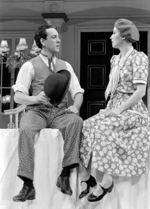 Bowler Hat Prints: Actors Robert Lindsay as Bill Snibson & Emma Thompson as Sally Smith starring in