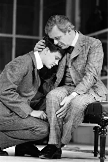 Actors Sir Anthony Hopkins and Colin Firth in a scene from Arthur Schnitzler