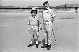 Actors Windsor Davies and Don Estelle from the hit BBC Series it ain t half hot mum
