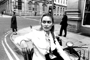 Actress Alexandra Bastedo outside Newcastles Theatre Royal where she is appearing