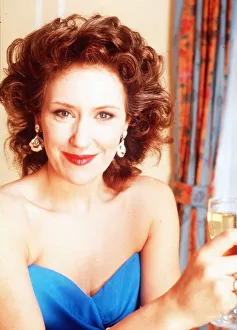Actress Anita Dobson poses for studio shots - May 1989 dbase MSI