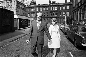 Actress Anne Reid marries Peter Eckersley at Jacksons Row Registry Office
