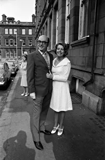 01122 Prints: Actress Anne Reid marries Peter Eckersley at Jacksons Row Registry Office