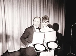 Actress Audrey Hepburn at the Film Academy Awards Award ceremony March 1965