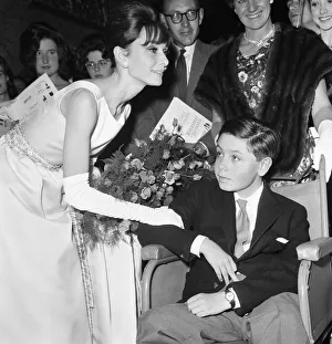Premieres Prints: Actress Audrey Hepburn meets 14 year old Stephen reid from Chesham