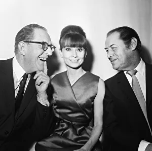 Speaking Prints: Actress Audrey Hepburn pictured with Stan Holloway (left