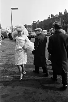Actress Barbara Windsor in her dress that she plans to wear for the Royal premiere of her