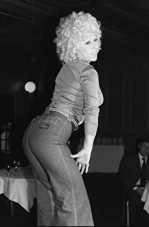 Actress Barbara Windsor March 1976 Collecting the Bottom of the Year award