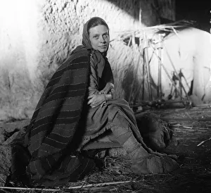 Square Prints: Actress Cathy O Donnell between takes during the making of the film Ben Hur in Rome