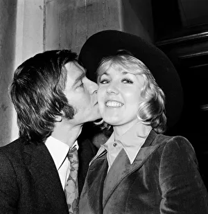 Marriage Prints: Actress Cheryl Kennedy today married actor Tom Courtenay at Fulham Registry Office