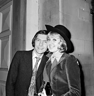 Actress Cheryl Kennedy today married actor Tom Courtenay at Fulham Registry Office